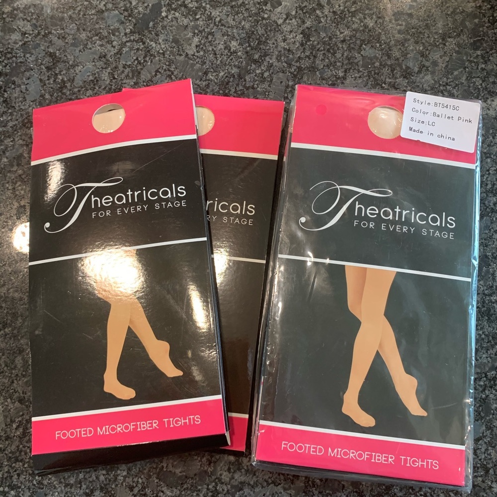 Lot of 4 Child Microfiber Tights